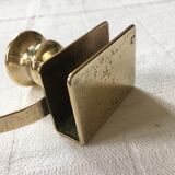Former candlestick table edge brass