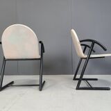 Postmodern dining chairs, 1980s