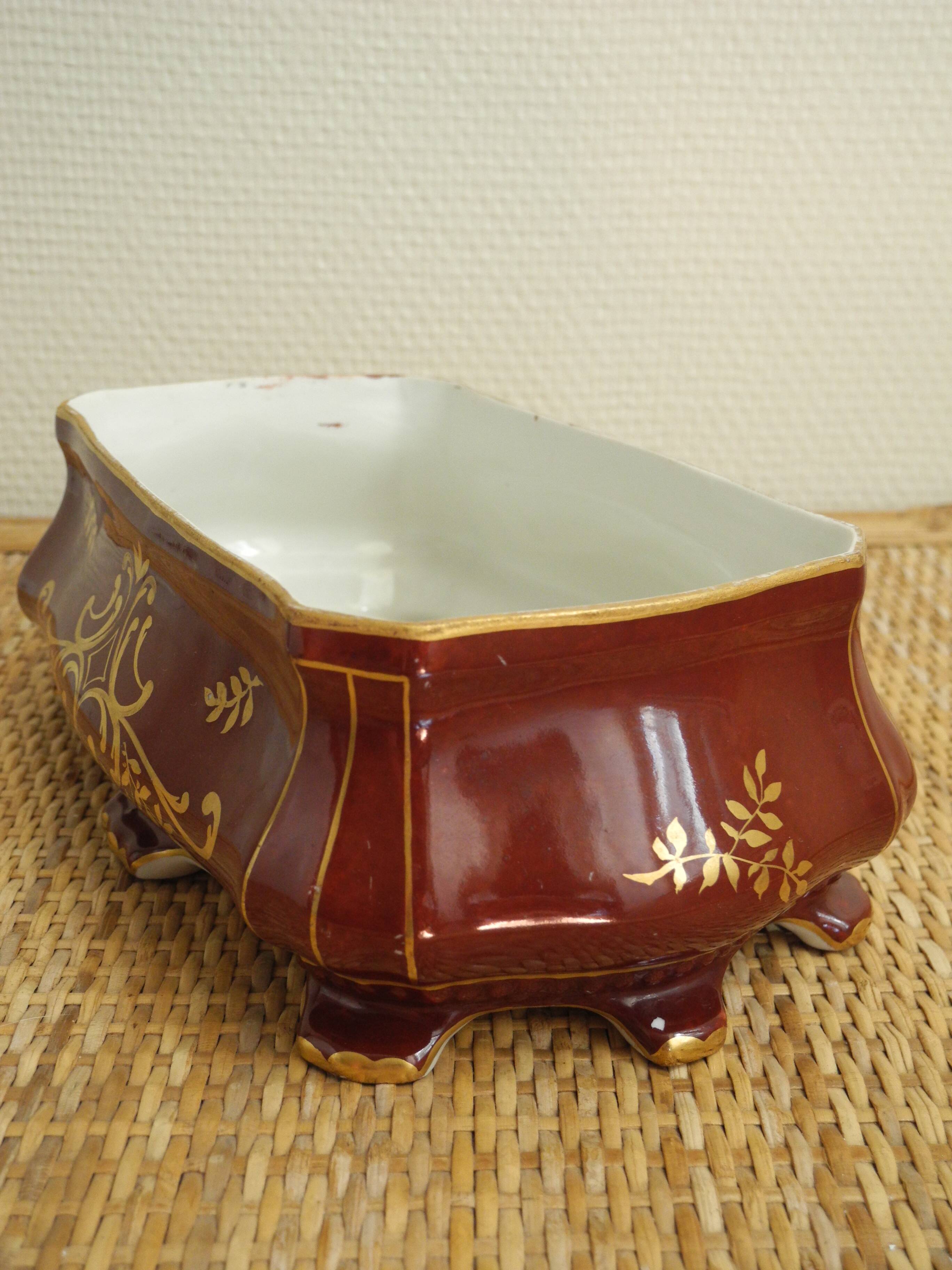 old french earthenware planter 40s
