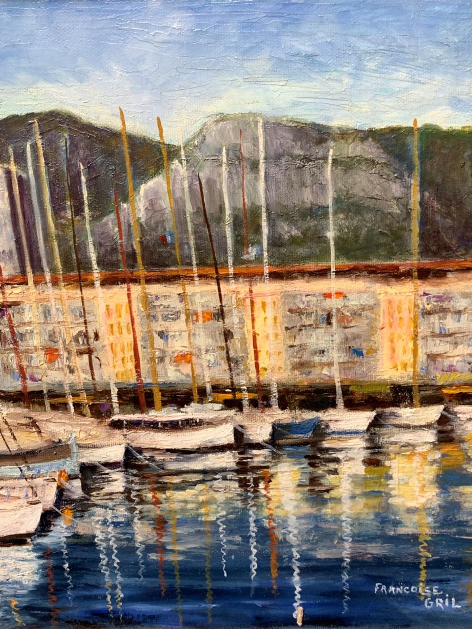 Françoise Gril, peinture, "haven"