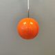 Orange ball lamp, Danish design and estimated from the 80