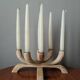 Artisanal chandelier bohemian Scandinavian country decoration