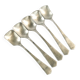 Set of 5 ice cream spoons, silver-plated white metal, Germany, 1930s