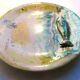 Dabbling plate with trompe l'oeil fish, signed sp,