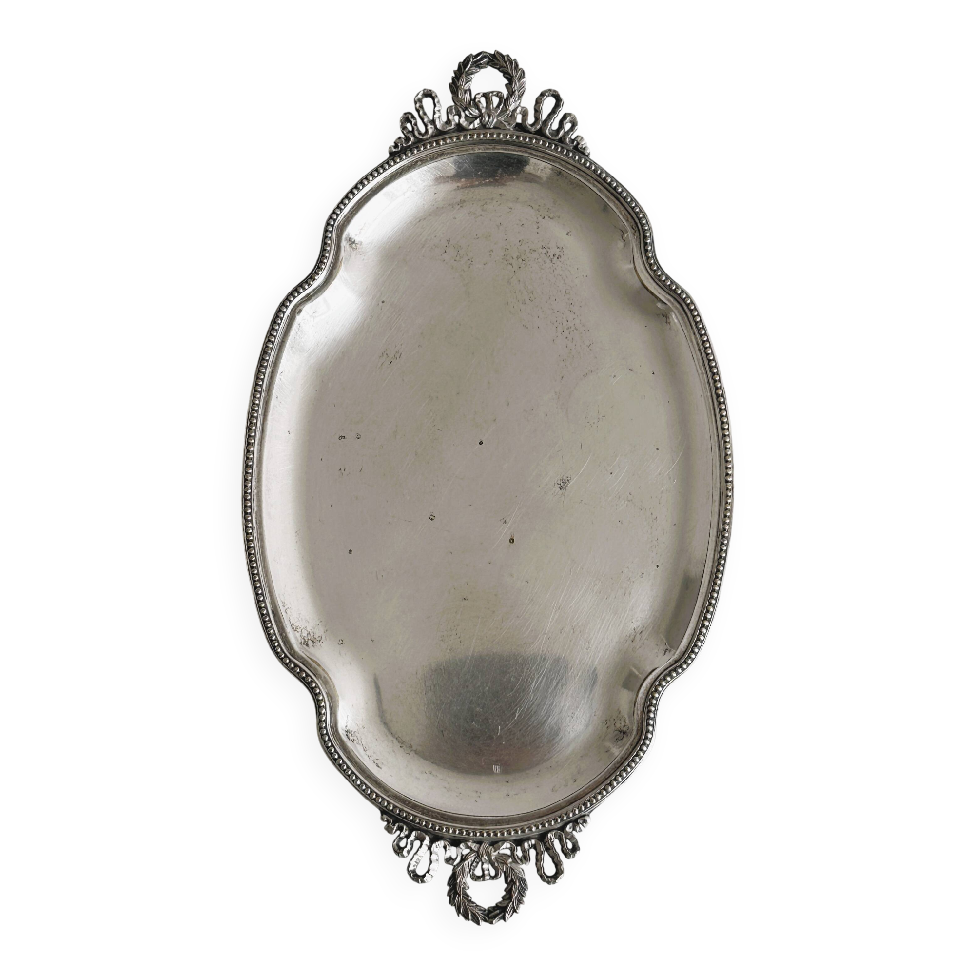 Small old metal tray