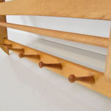 Mid-century wall folding  hanger and shelf, 1960's.