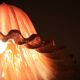 Suspension fleur rose