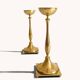 Scandinavian Modern Brass Candlesticks by Gunnar Ander for Ystad Metall