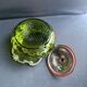 Absinthe green glass and silver metal biscuit maker