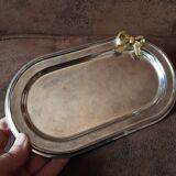 Vintage metal butter dish