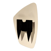Minimalist wall lamp white & black, 1950s