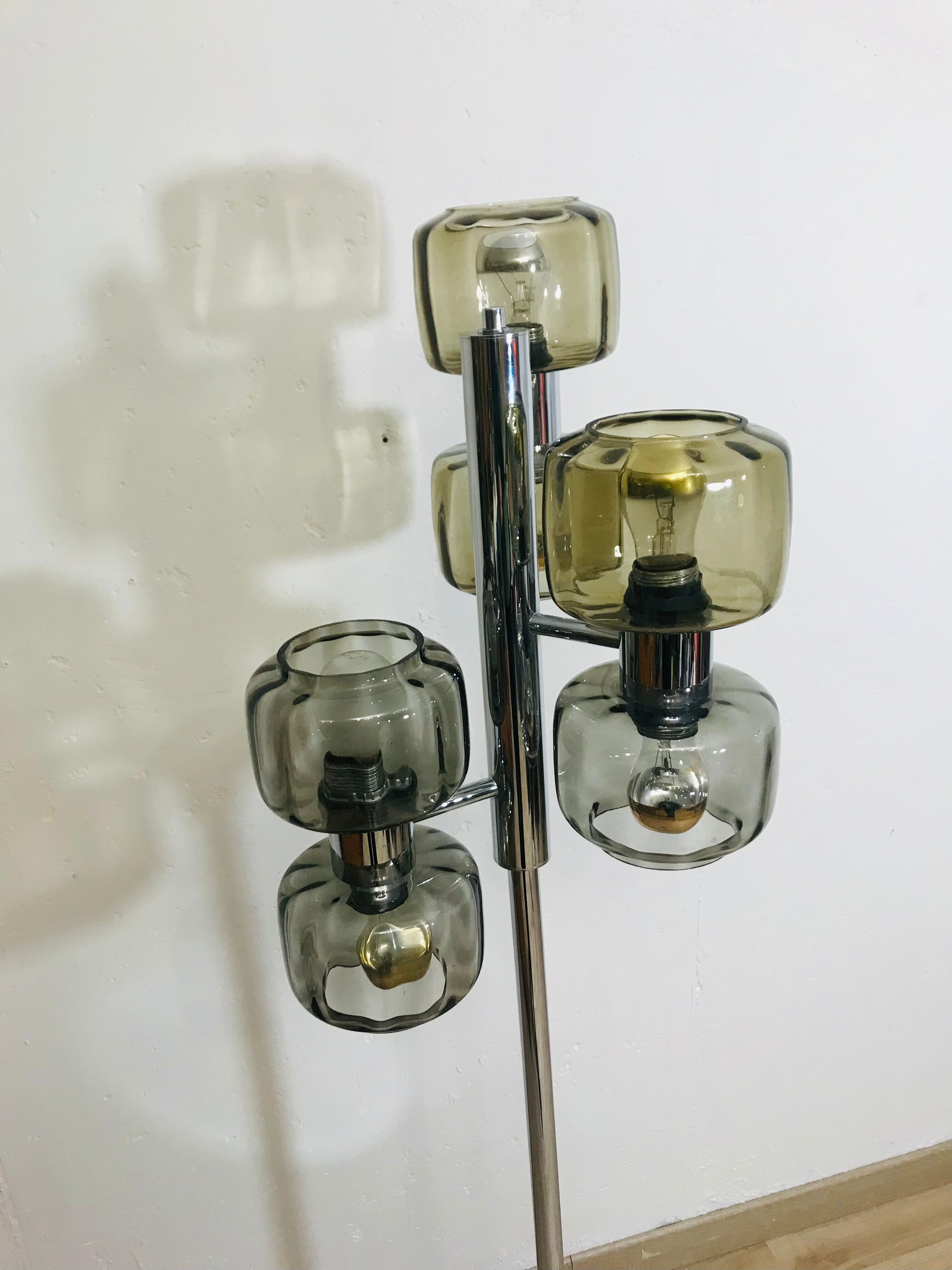 Floor lamp 6 lights 70s