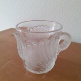 Set of 6 glass swan cups
