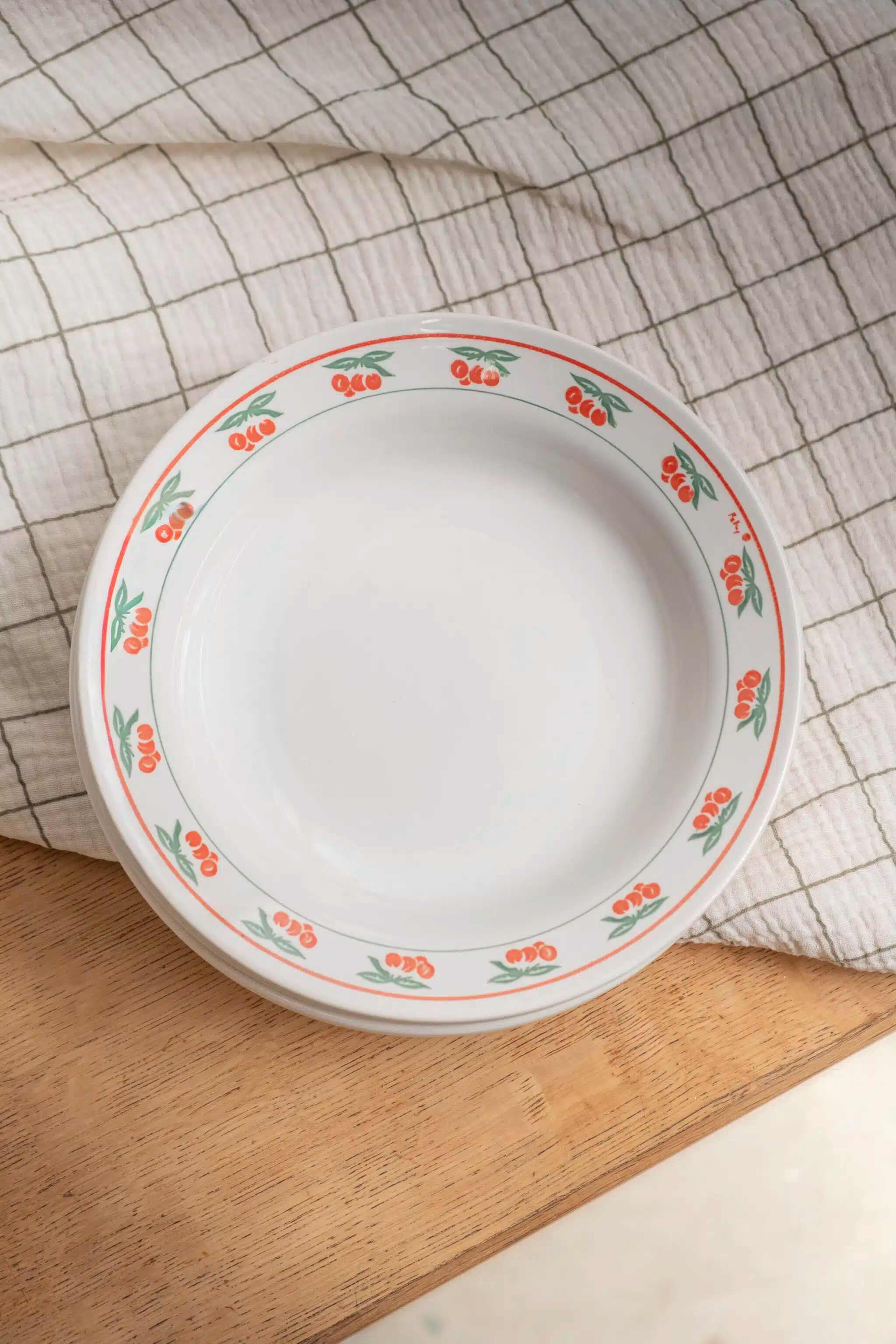 Lot de 6 assiettes creuses « Tomates d’été »