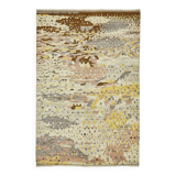 Handwoven Turkish Rustic 197 cm x 294 cm Multicolor Wool Carpet