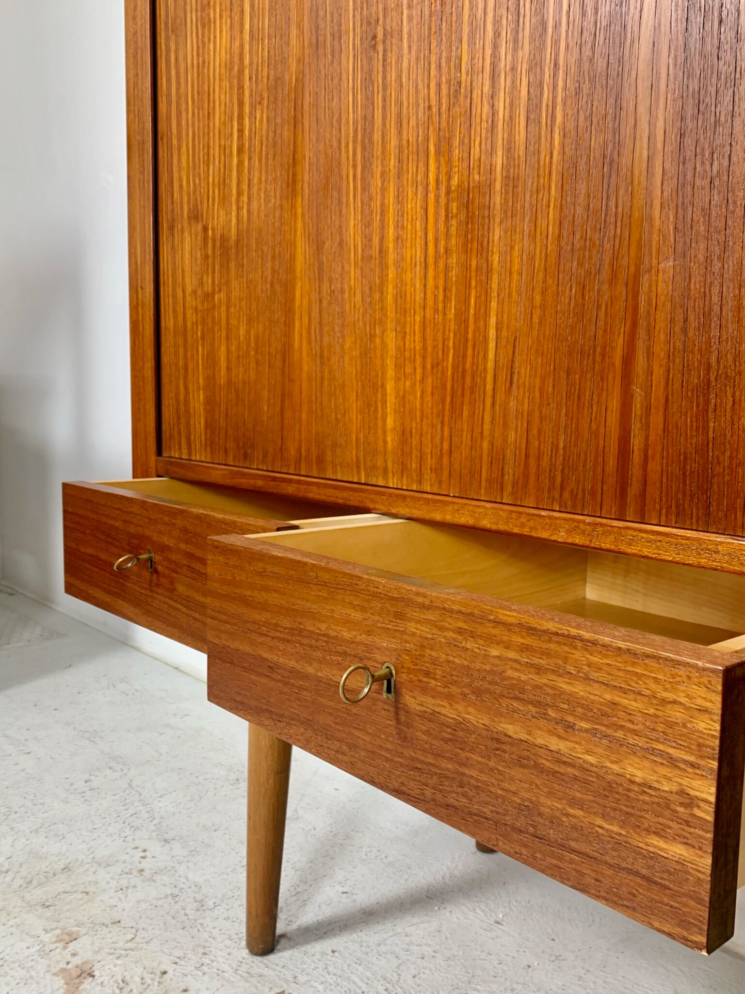 Danish MidCentury Teak Highboard by Arne Vodder 1960s