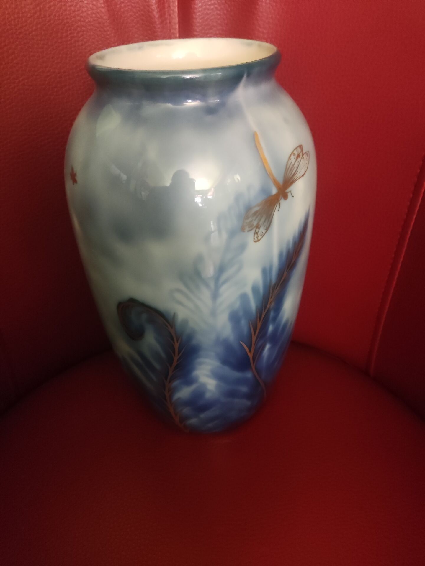 Limoges porcelain vase signed by Camille Tharaud