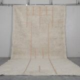 Moroccan ivory rug - Plain cream rug 150/250cm