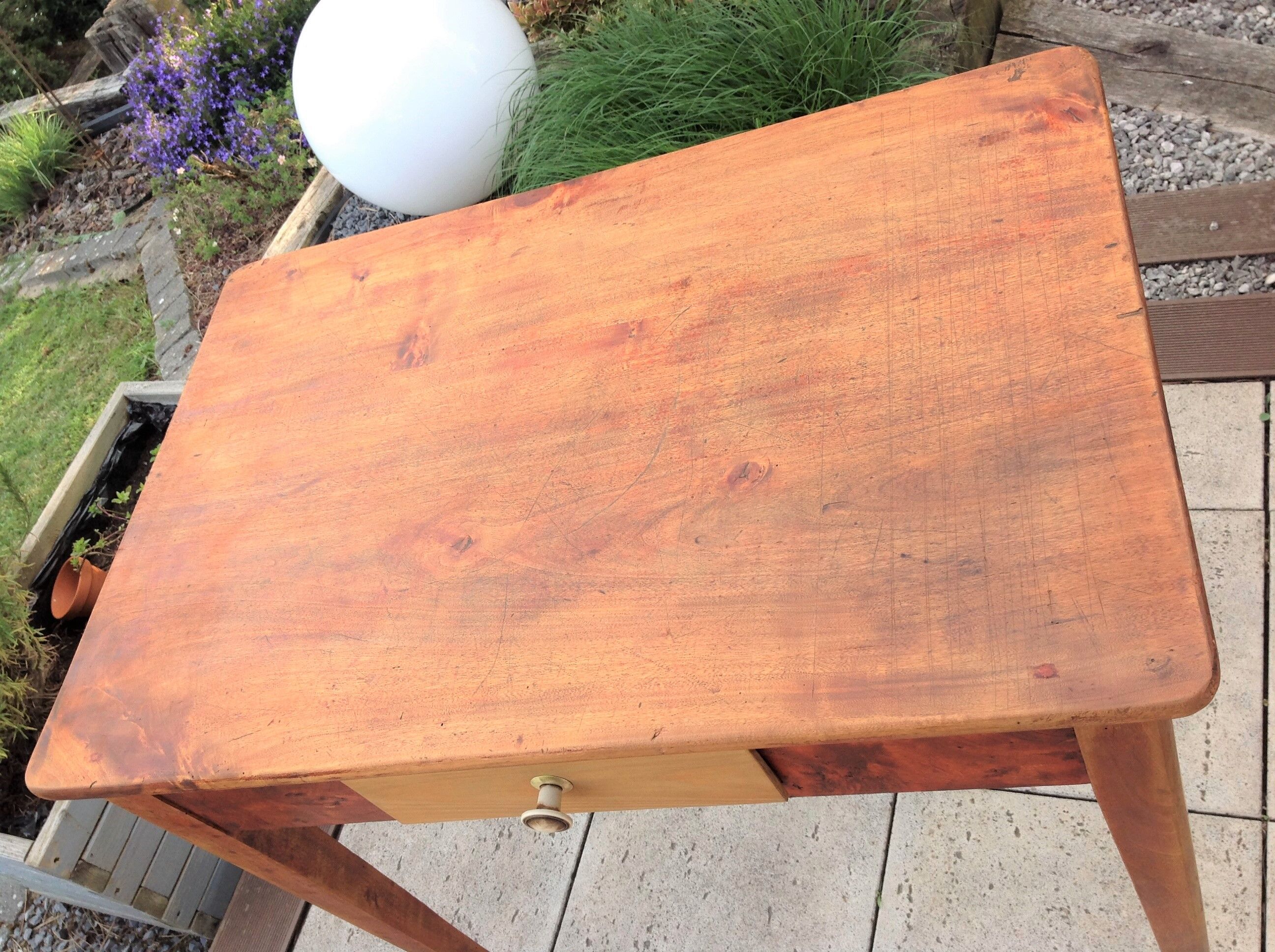 Antique vintage farmhouse table from the 40s and 50s