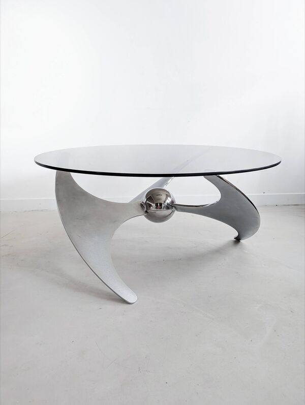 Table à manger/table basse réglable par Luciano Campanini pour Cama années 1970