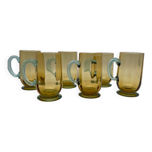 6 tasses Georges Sand vintage art