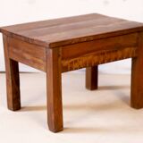 Bedside table side table in natural burmese teak