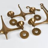 Grand Chandelier Suspended Candelabrum Brutalist Michael Harjes, 1970s