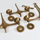 Grand Chandelier Suspended Candelabrum Brutalist Michael Harjes, 1970s