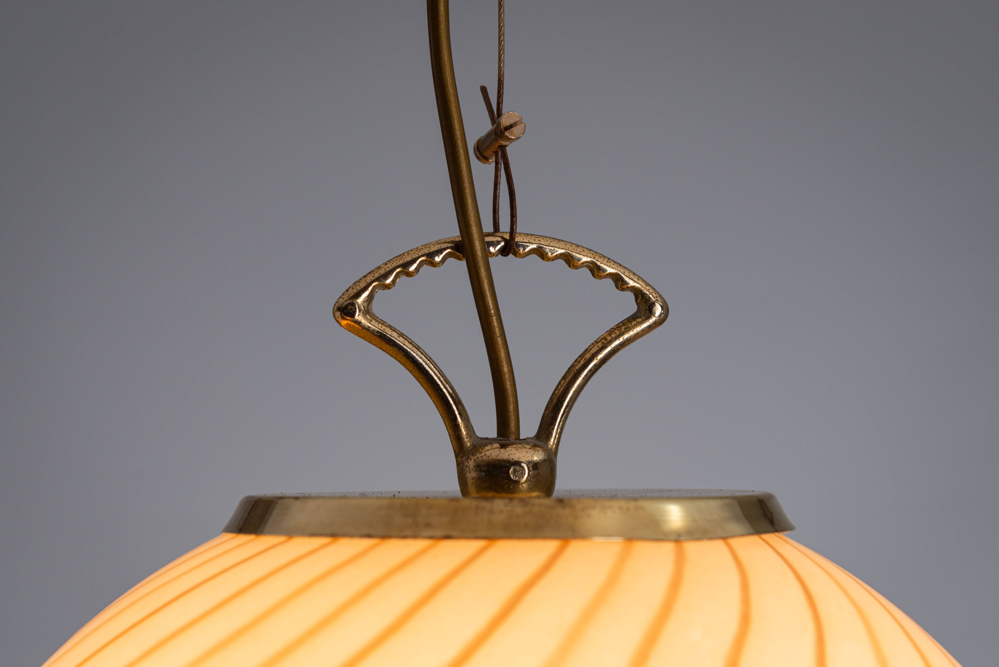 Ceiling lamp with Murano glass shade