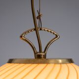 Ceiling lamp with Murano glass shade