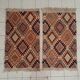 Berber rug pair of handmade bed descents 140x85cm