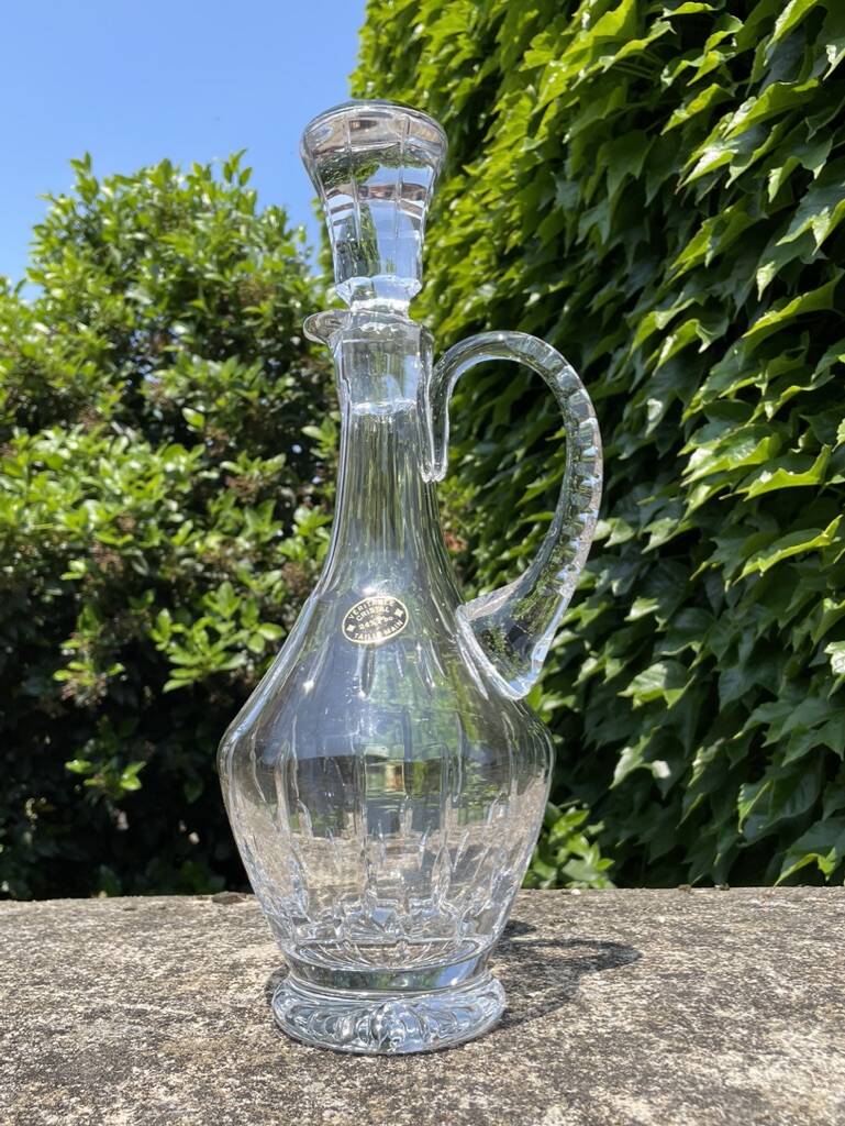 Ewer decanter – Stamped Cristallerie de Lorraine