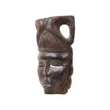 Oriental mask in hardwood 60s