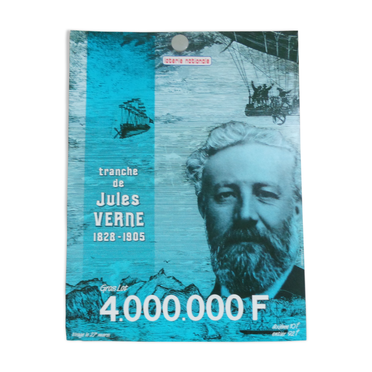 Original National Lottery Lottery slice of Valentine's Day 1986