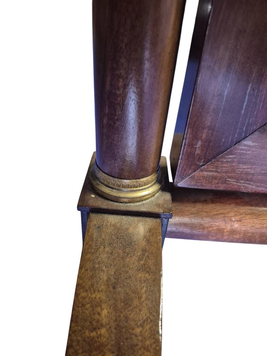full-length mirror in mahogany Empire style