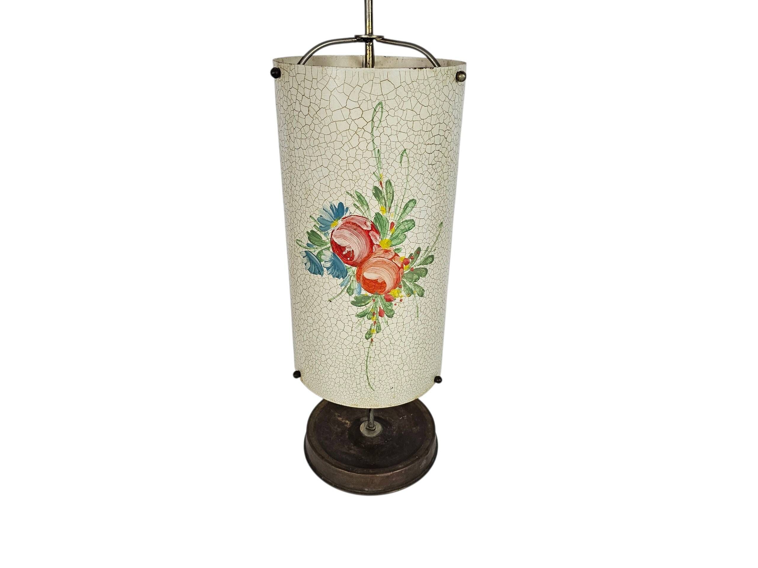 Dutch design - Umbrella bin (or umbrella stand) - hand-painted - enamel