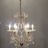 Italian vintage crystal beaded chandelier