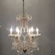 Italian vintage crystal beaded chandelier
