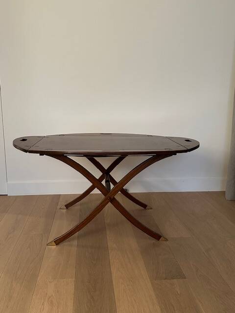 Vintage boat oval coffee table