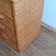 Vintage wicker and rattan 4-drawer chest of drawers