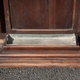 Large wooden coat rack 2 doors antique