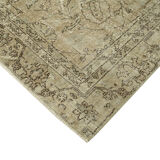 Hand-knotted vintage turkish beige carpet 181 cm x 294 cm