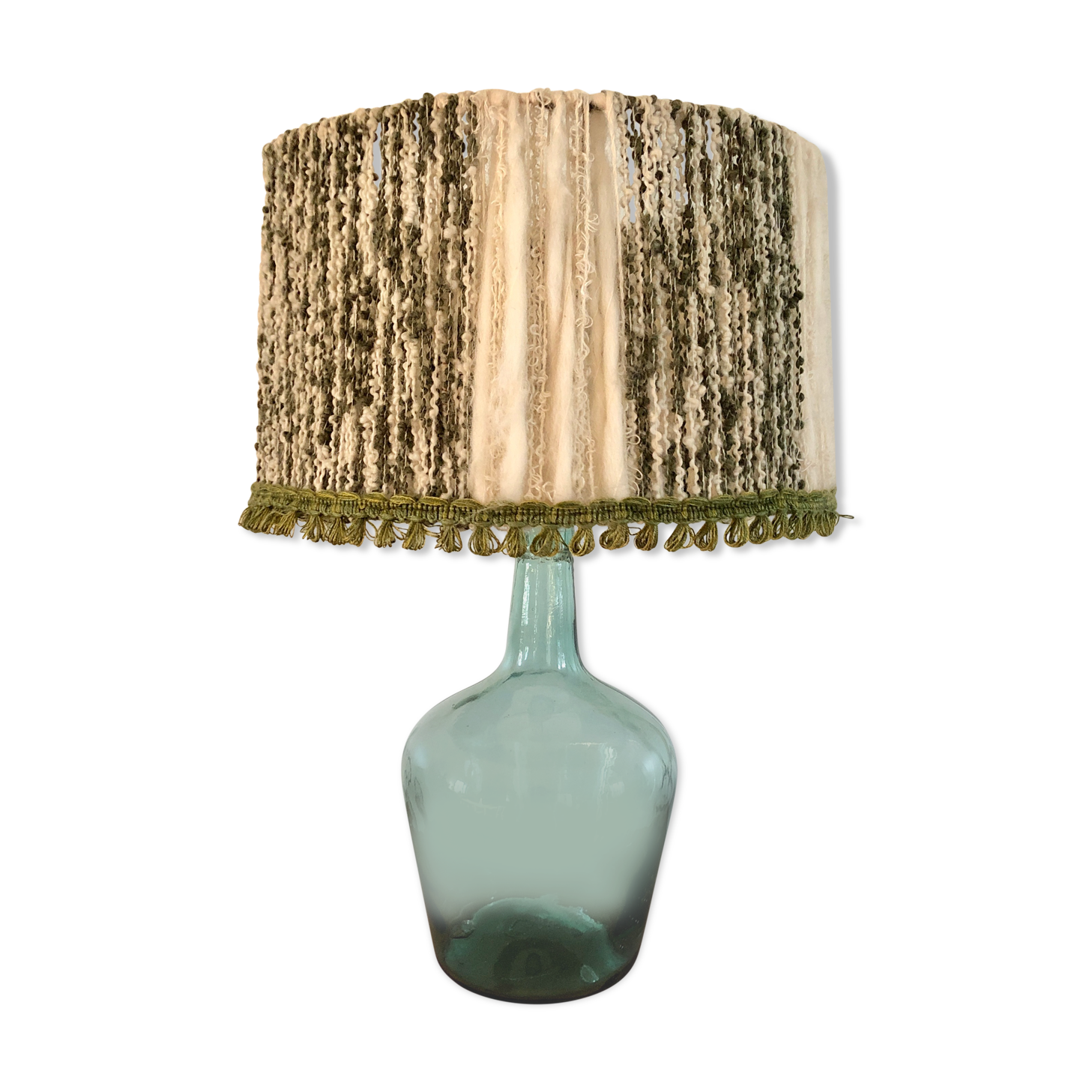 Lady-jeanne lamp and wool lampshade