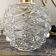 Set of two vintage portable lamps in chiseled glass