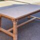 Table à manger de ferme bretonne extensible rénovée en chêne 19ème 200-290c