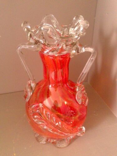 Murano blown glass vase 60s