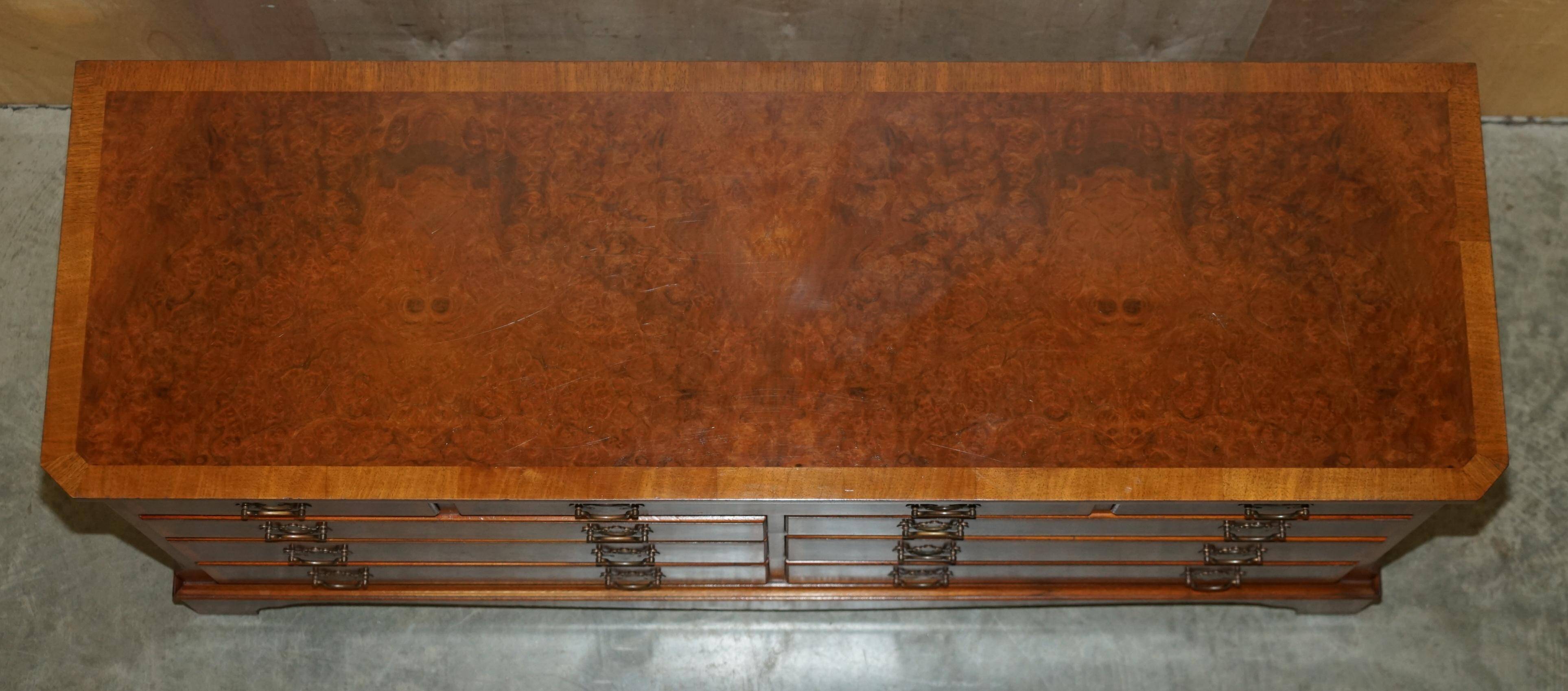 Very Georgian in walnut Burr & Burl with vintage patina.