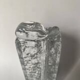 Frosted glass vase from the 1970s