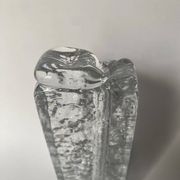 Frosted glass vase from the 1970s