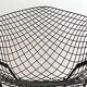 HARRY BERTOIA armchair for KNOLL "Diamond" in black metal. Old edition. Condition of use.